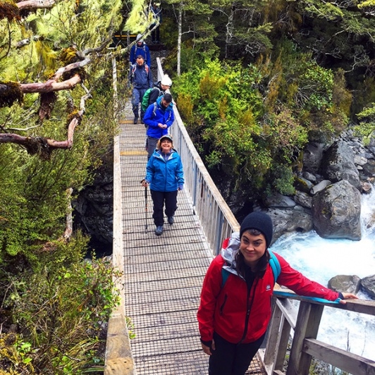 Hikers at Arthurs Pass National Park