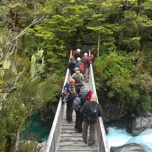 Our first encounter with New Zealand bush and the pristine waters in Arthurs Pass National Park 